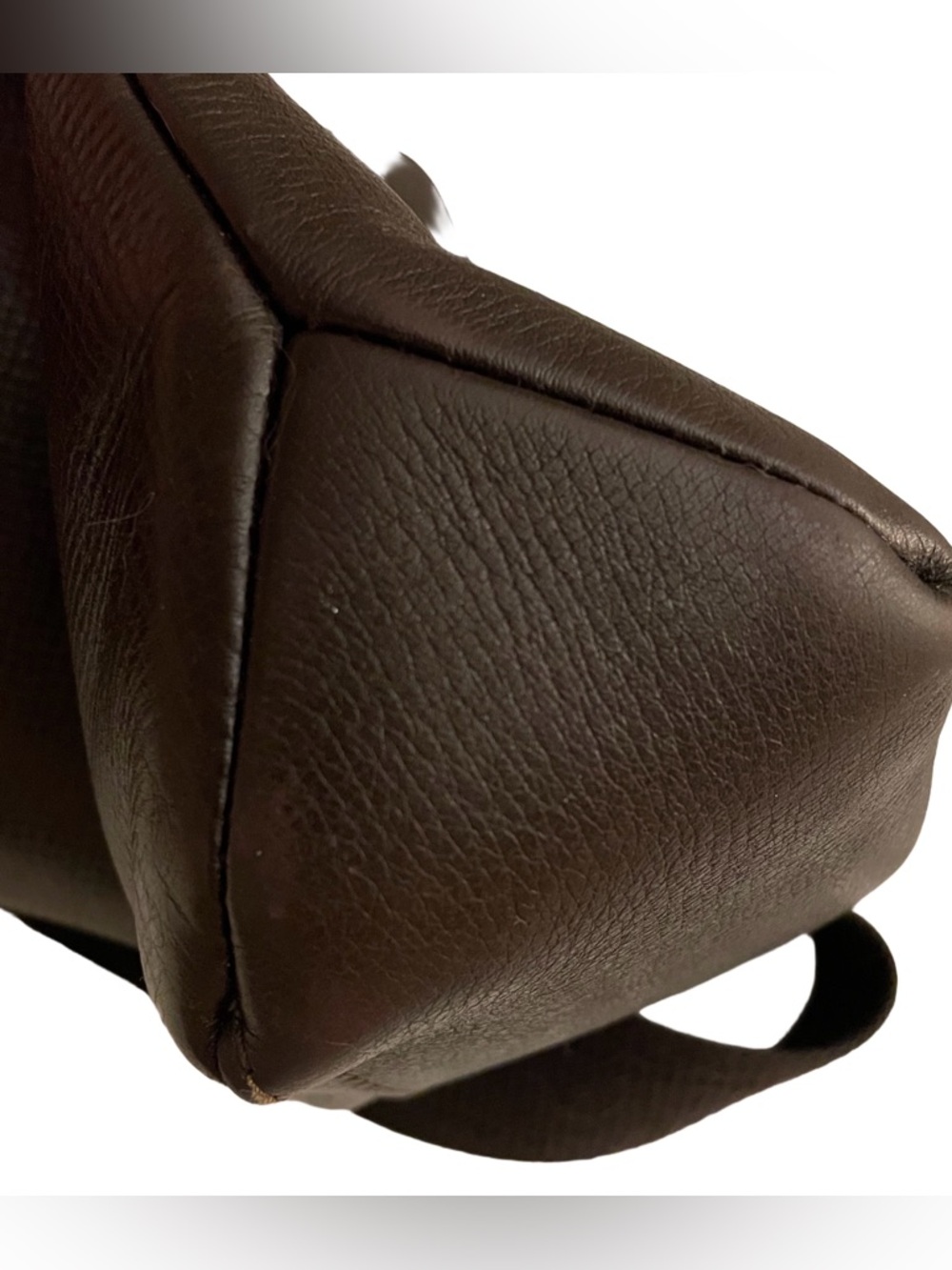 LOUIS VUITTON Cafe Coffee Brown Utah Leather Shawnee MM Crossbody Bag - Picture 10 of 13